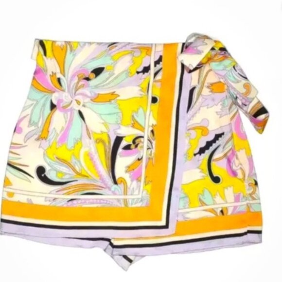 MY274 NWT ZARA PRINTED SKORT - Picture 4 of 4
